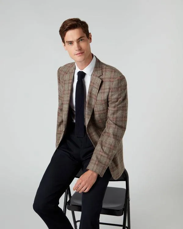 Men 007 Woven Check JacketIn Multi Multi NPeal Coats and Jackets