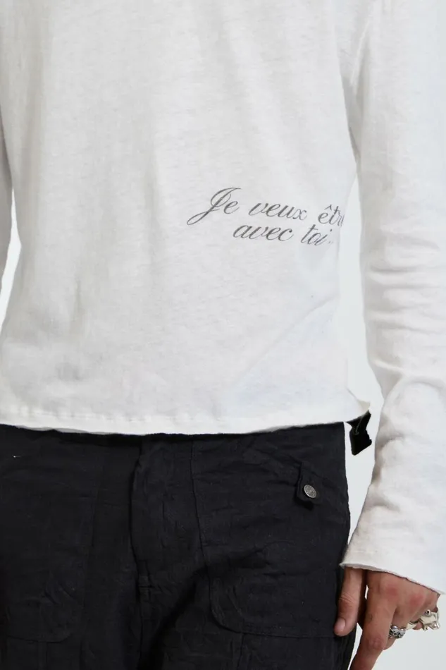 Men 034I Want To Be With You034 Tee White Jaded London TShirts