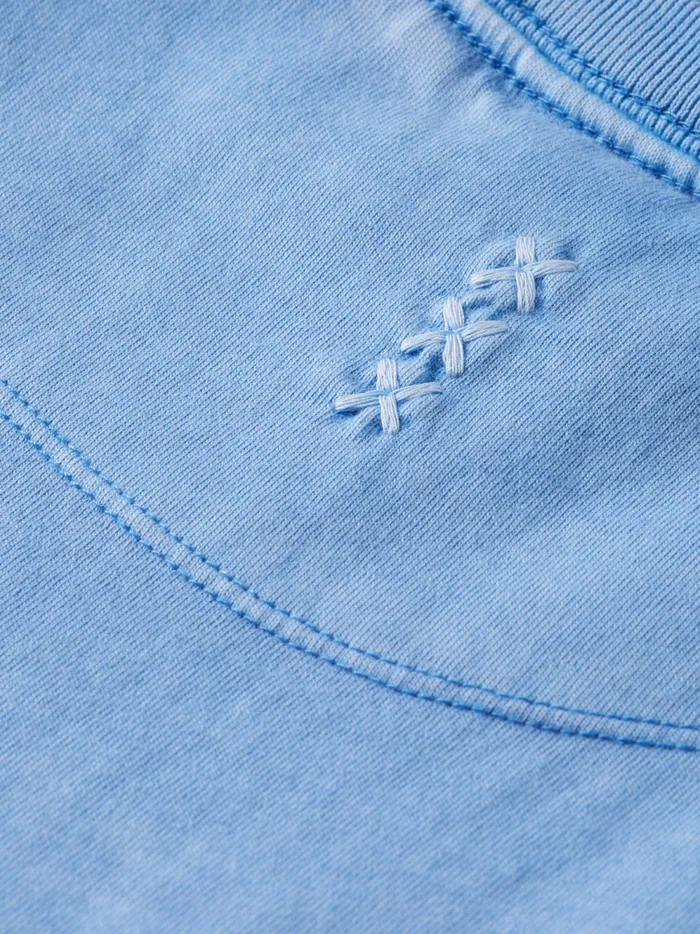 Men 3 Crosses Program Loose Fit Tshirt Ss Mystic Blue Scotch and Soda TShirts and Polo Shirts