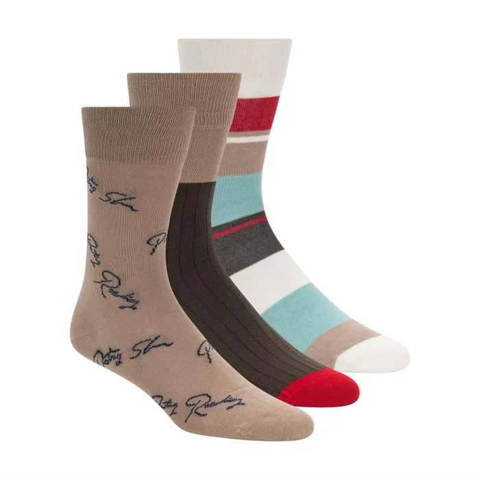 Men 3PK MENS NON TERRY DRESS CREW Black Scotch and Soda Underwear and Socks