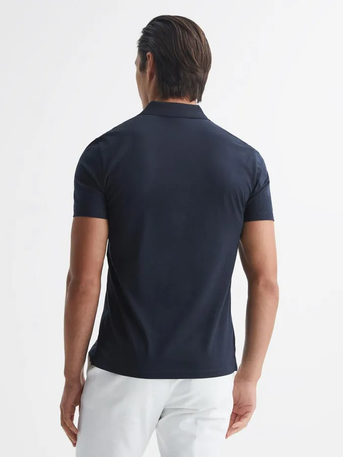Men Austin Polo Shirt Navy Reiss Polo Shirts