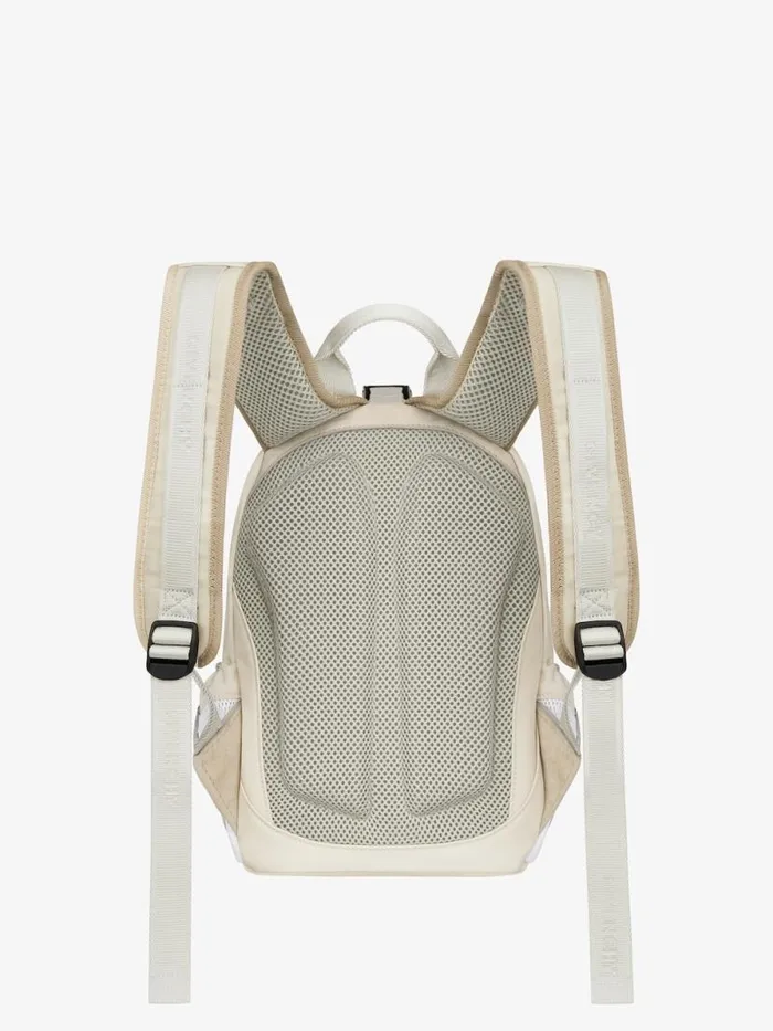 Men Backpacks Givenchy Small GTrail Backpack In Nubuck And Canvas Dust Grey