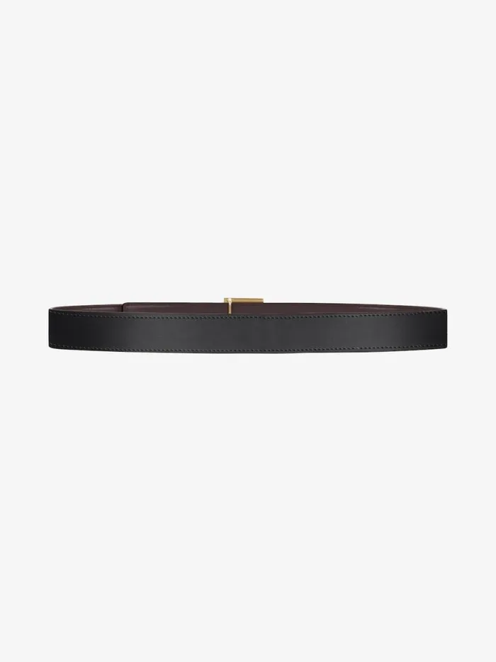 Men Belts Givenchy 4G Reversible Belt In Leather Brownblack