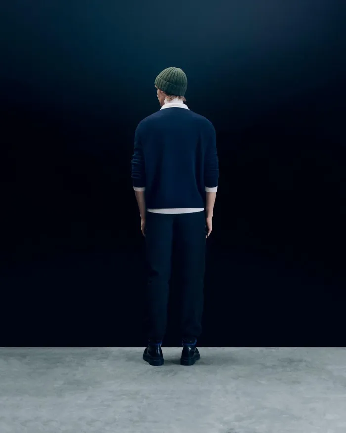 Men Cashmere Sweaters From Future Courchevel Crewneck Sweater Navy