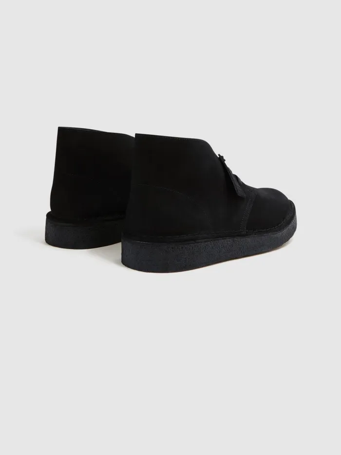 Men Clarks Originals Suede Desert Boots Black Reiss Boots