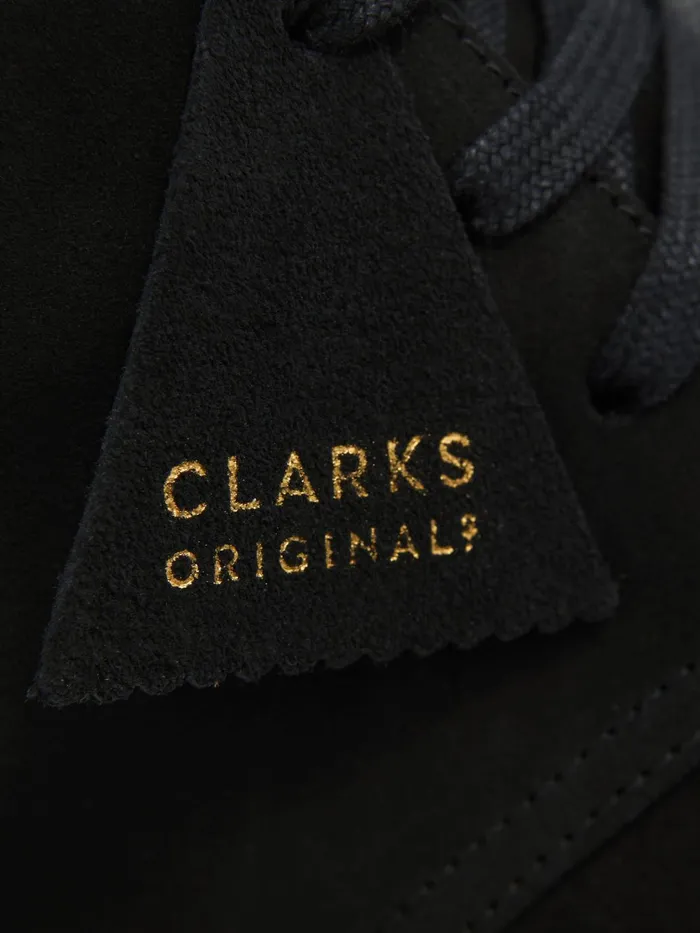 Men Clarks Originals Suede Desert Boots Black Reiss Boots
