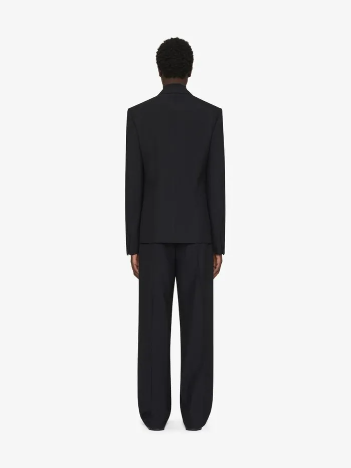 Men Coats and Jackets Givenchy Jacket In Wool With Lurex Stripes Black