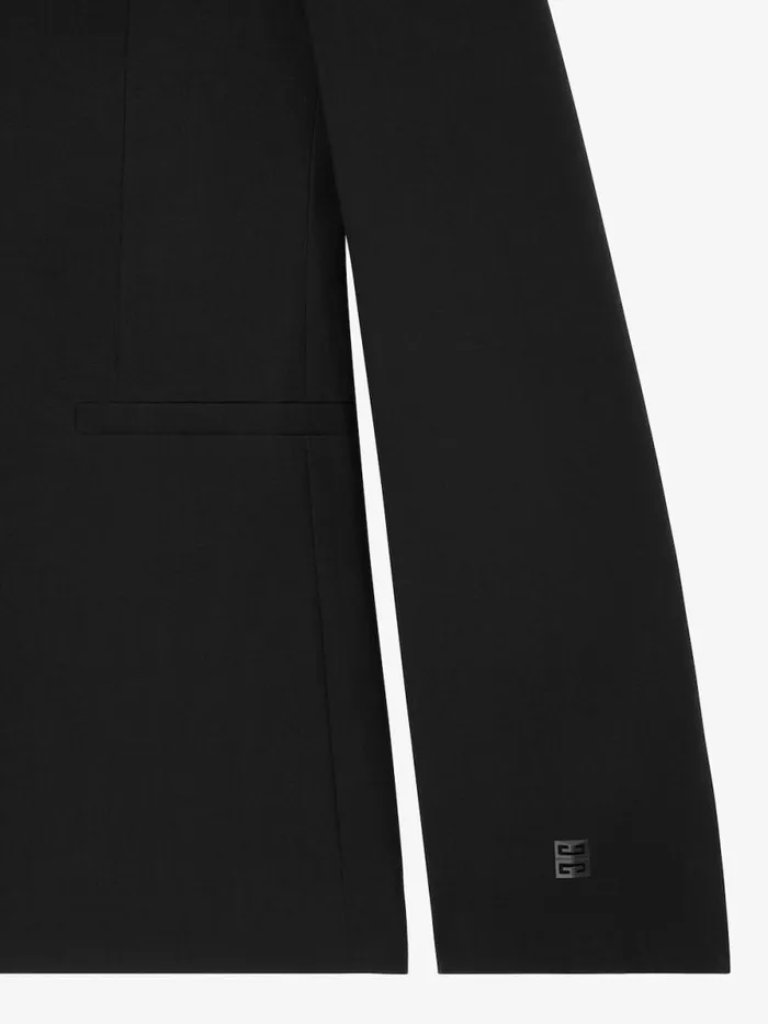 Men Coats and Jackets Givenchy Slim Fit Jacket In Wool With 4G Detail Black