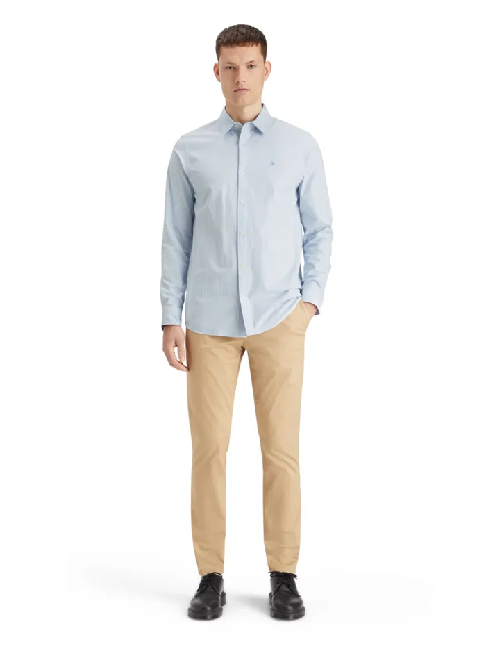 Men Essential 8211 OXFORD STRIPE Blue Stripe Scotch and Soda Essentials