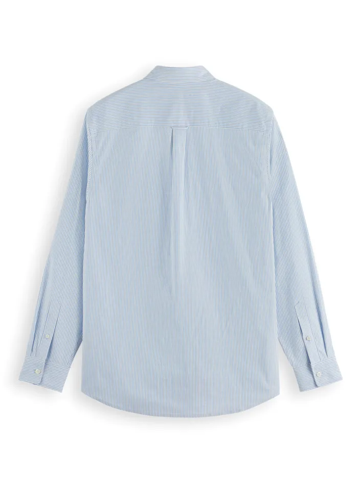Men Essential 8211 OXFORD STRIPE Blue Stripe Scotch and Soda Essentials