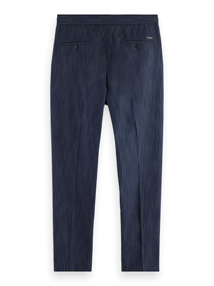 Men Finch spacedye Pinstripe Jogger Night Blue Pinstripe Scotch and Soda Pants Men Finch spacedye Pinstripe Jogger Night Blue Pinstripe Scotch and Soda Pants
