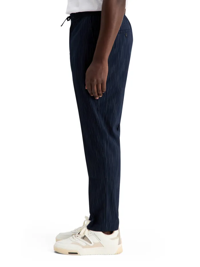 Men Finch spacedye Pinstripe Jogger Night Blue Pinstripe Scotch and Soda Pants Men Finch spacedye Pinstripe Jogger Night Blue Pinstripe Scotch and Soda Pants