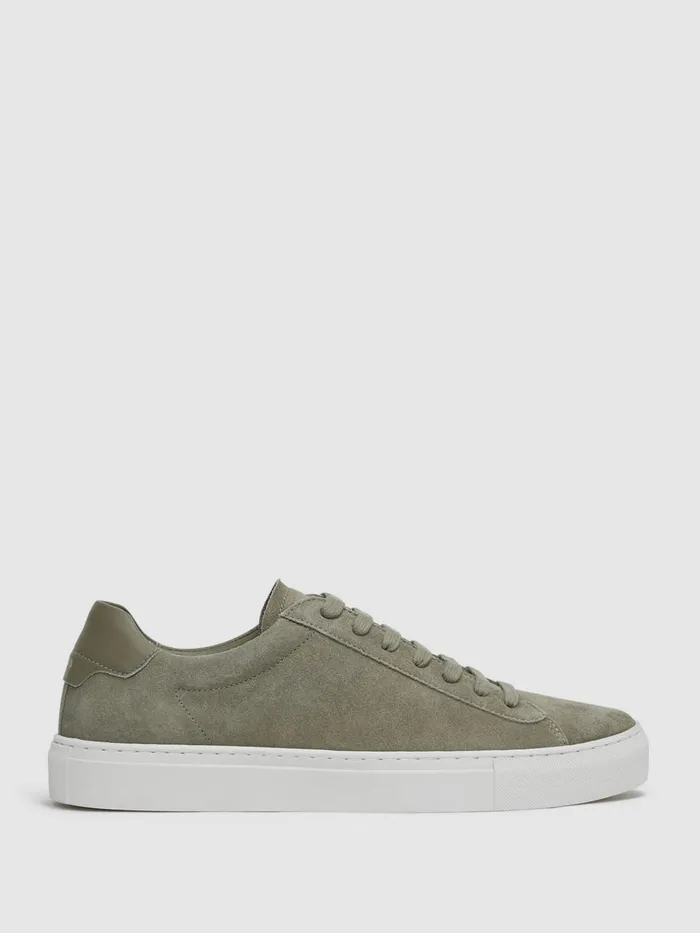 Men Finley Suede Suede Trainers Sage Reiss Trainers