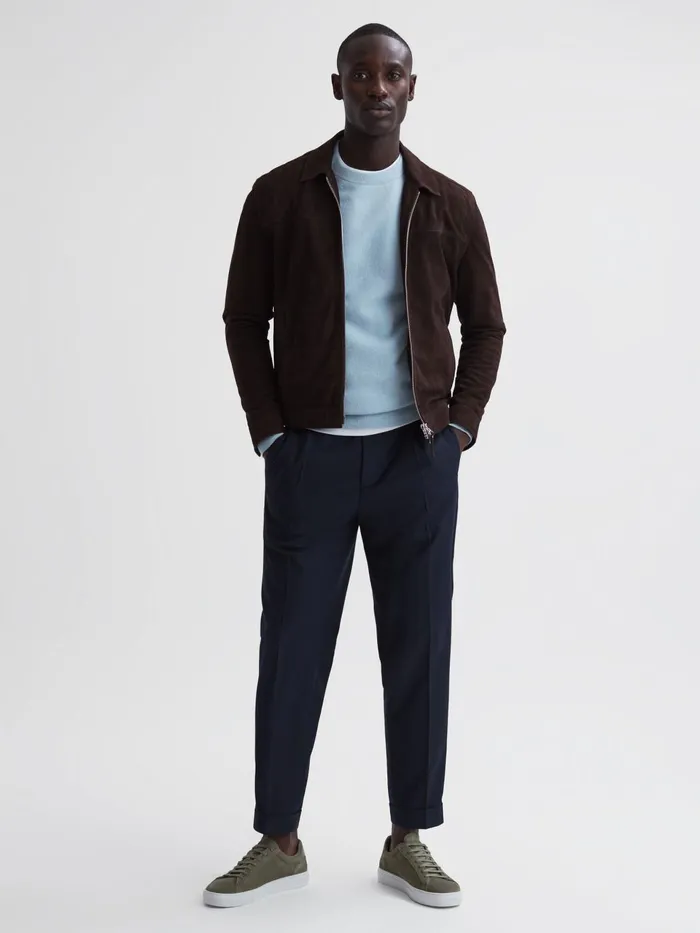 Men Finley Suede Suede Trainers Sage Reiss Trainers