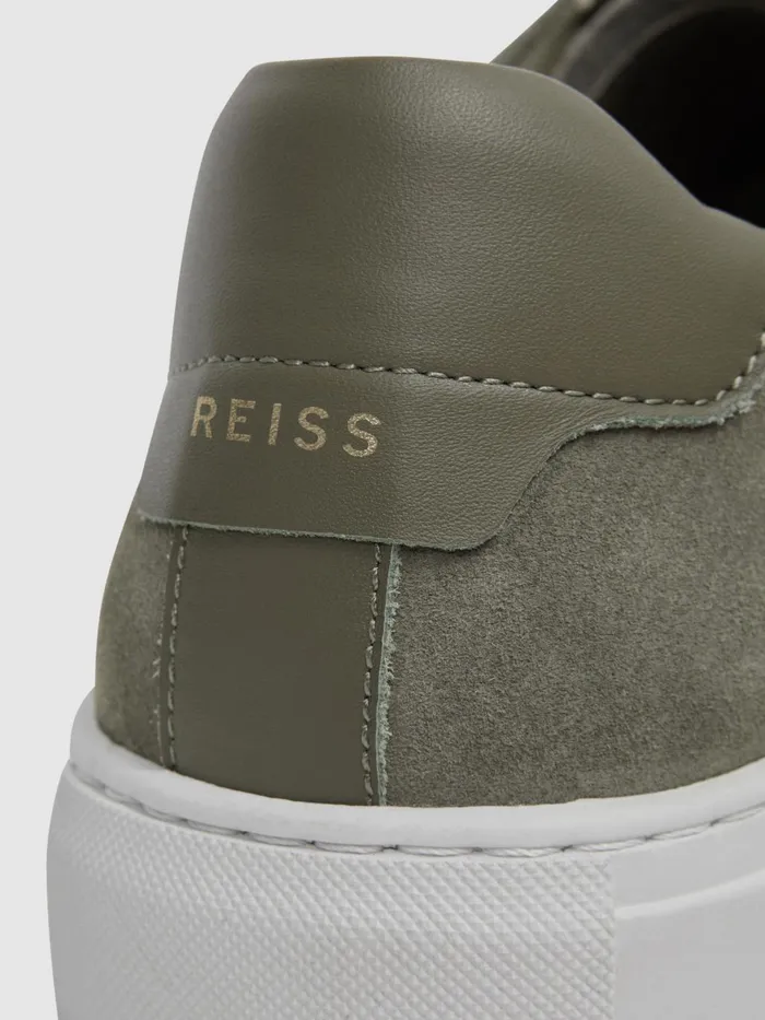 Men Finley Suede Suede Trainers Sage Reiss Trainers