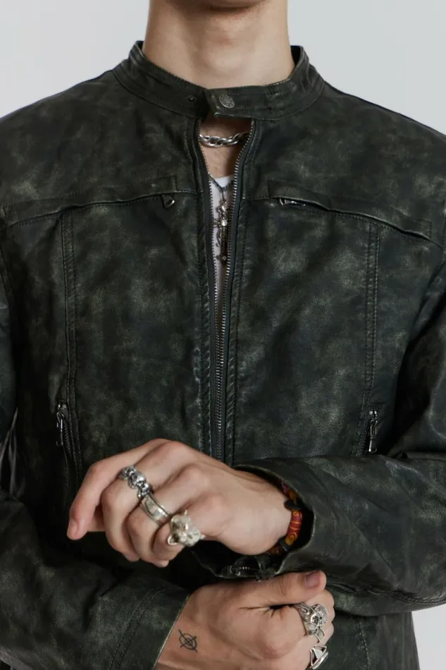 Men Graphite Jacket Grey Jaded London Men Graphite Jacket Grey Jaded London