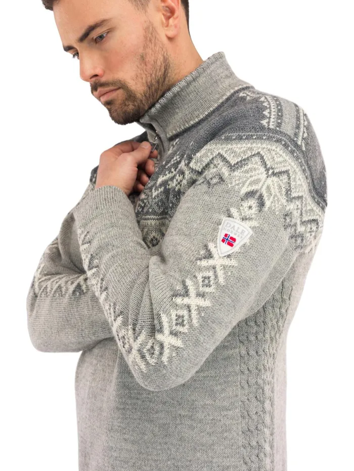Men Halfzip Dale Of Norway 140th Anniversary Sweater 8211 Norwegian Wool