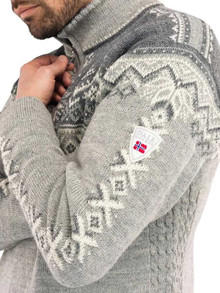 Men Halfzip Dale Of Norway 140th Anniversary Sweater 8211 Norwegian Wool