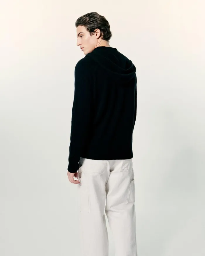 Men Hoodies From Future Plain Hoodie Sweater Midnight Blue