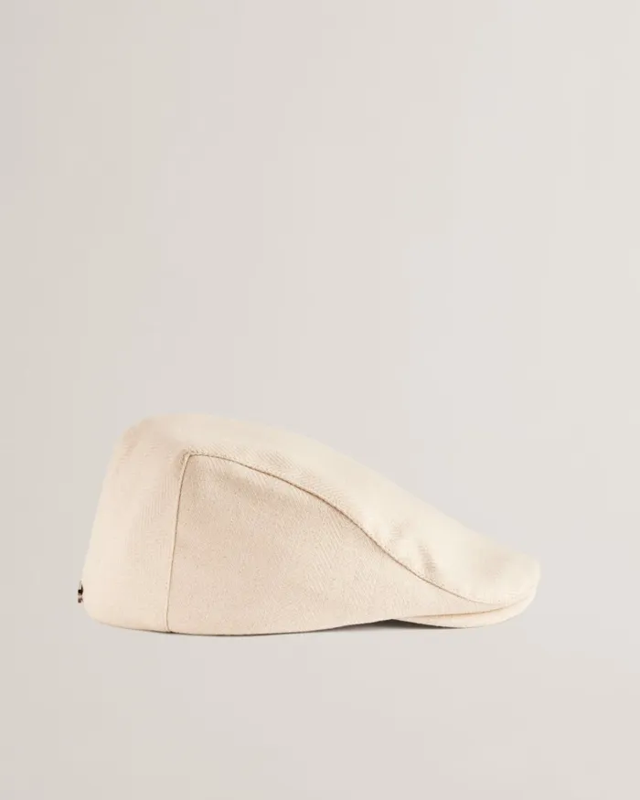 Men JOSSH 8211 Herringbone Flat Cap White Ted Baker Hats and Caps Men JOSSH 8211 Herringbone Flat Cap White Ted Baker Hats and Caps
