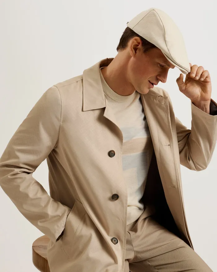 Men JOSSH 8211 Herringbone Flat Cap White Ted Baker Hats and Caps Men JOSSH 8211 Herringbone Flat Cap White Ted Baker Hats and Caps