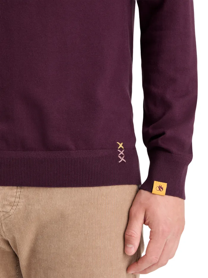 Men KNITTED POLO LONG SLEEVE Night Scotch and Soda TShirts and Polo Shirts