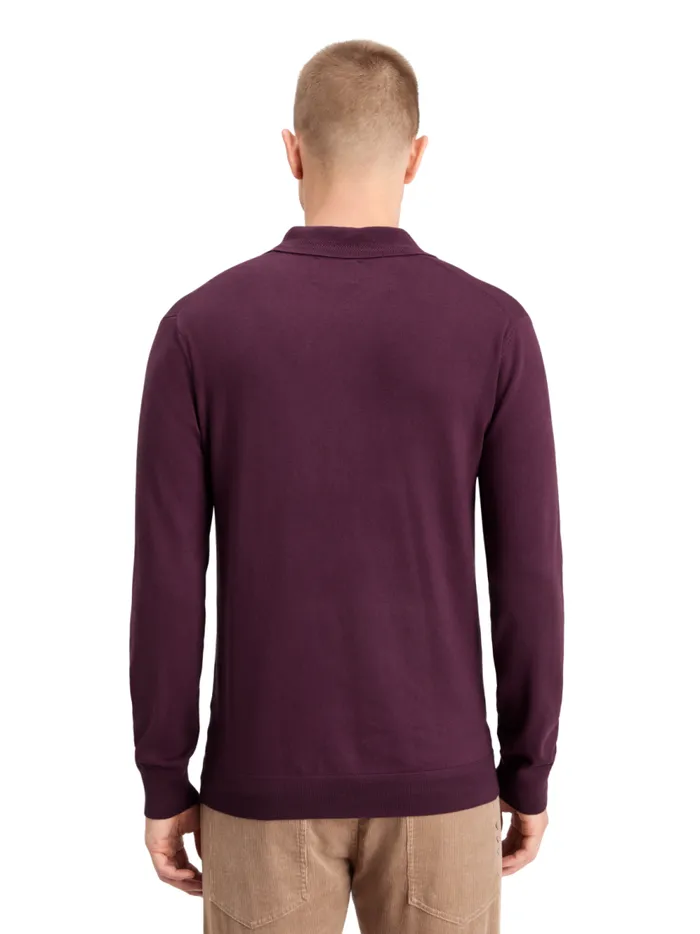 Men KNITTED POLO LONG SLEEVE Night Scotch and Soda TShirts and Polo Shirts
