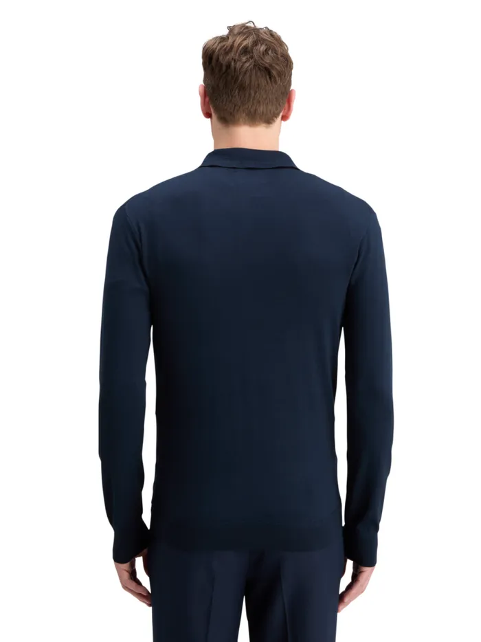Men KNITTED POLO LONG SLEEVE Night Scotch and Soda TShirts and Polo Shirts