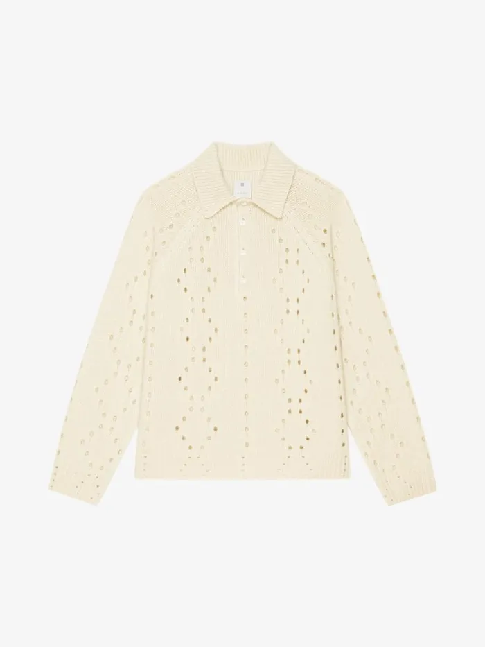 Men Knitwear Givenchy Oversized Sweater In Wool White