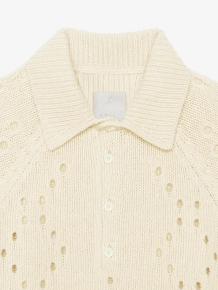 Men Knitwear Givenchy Oversized Sweater In Wool White