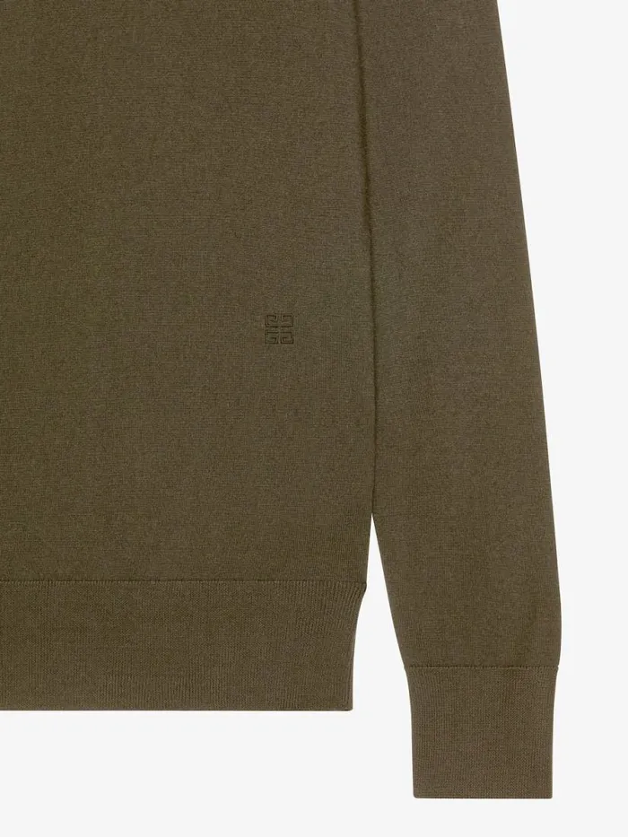 Men Knitwear Givenchy Sweater In Wool And Cashmere Khaki