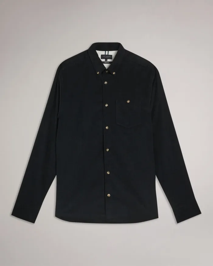 Men LECCO 8211 Long Sleeve Shirt Dark Navy Ted Baker Shirts