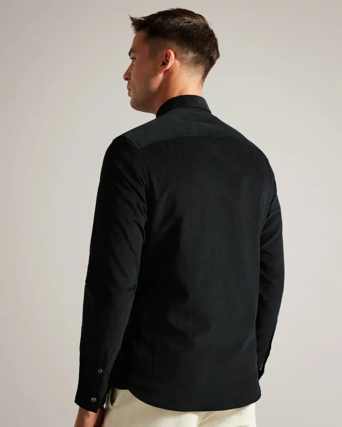 Men LECCO 8211 Long Sleeve Shirt Dark Navy Ted Baker Shirts