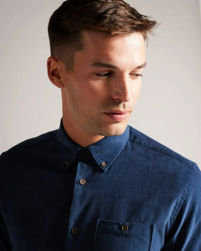 Men LECCO 8211 Long Sleeve Shirt Medium Blue Ted Baker Shirts Men LECCO 8211 Long Sleeve Shirt Medium Blue Ted Baker Shirts