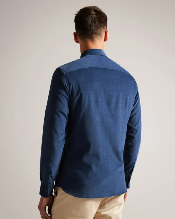 Men LECCO 8211 Long Sleeve Shirt Medium Blue Ted Baker Shirts Men LECCO 8211 Long Sleeve Shirt Medium Blue Ted Baker Shirts