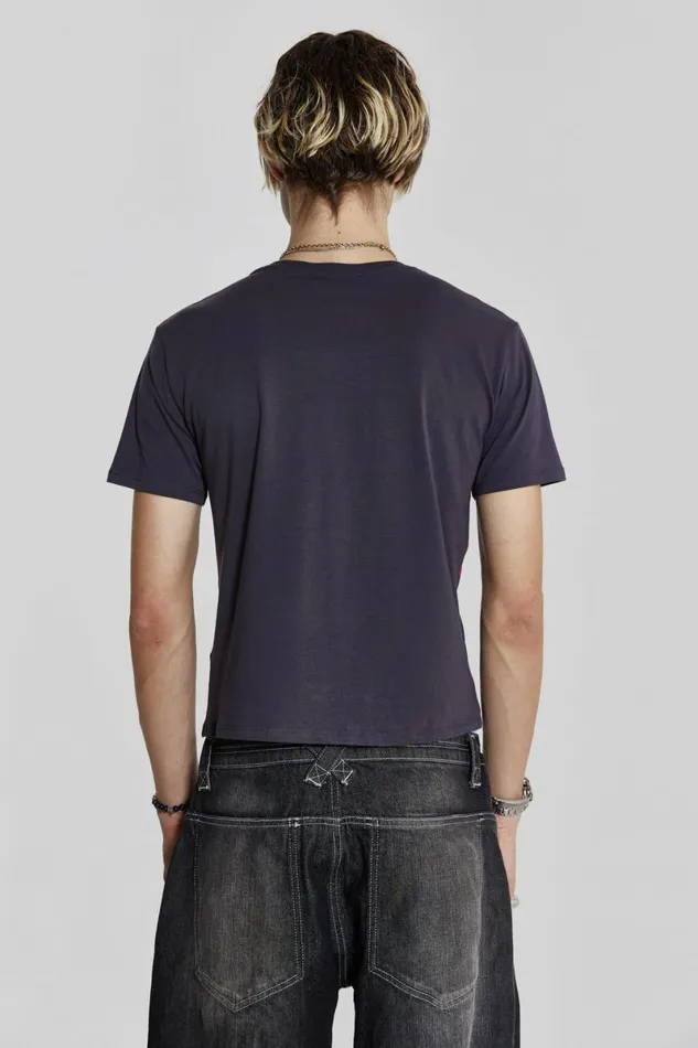 Men Listen Shrunken Tee Black Jaded London TShirts