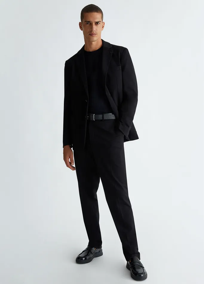 Men Liujo Jackets and Waistcoats Stylish Jacket Black