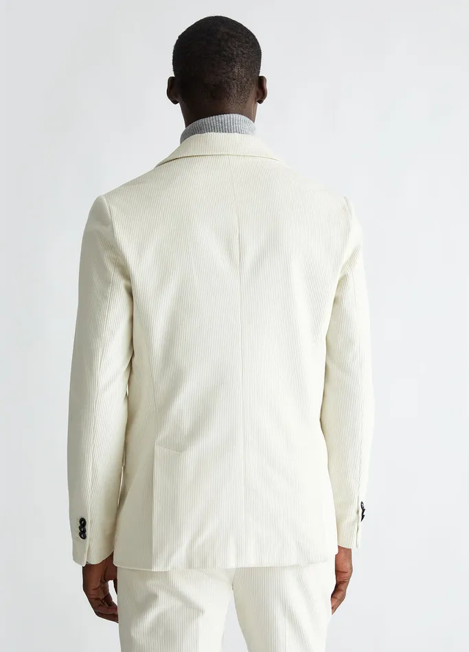 Men Liujo Jackets and Waistcoats Velvet Jacket White