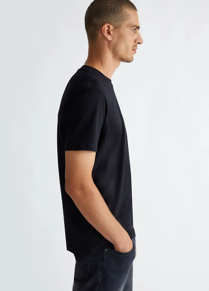 Men Liujo Polo Shirts and TShirts Regular Fit TShirt Black