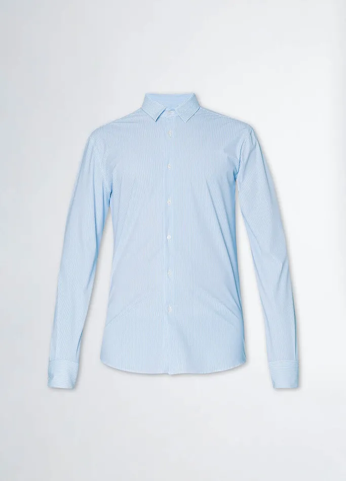 Men Liujo Shirts Regular Fit Shirt Light Blue