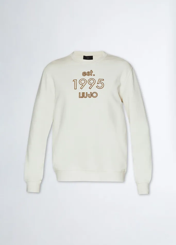 Men Liujo Sweaters Sweatshirt With Logo White