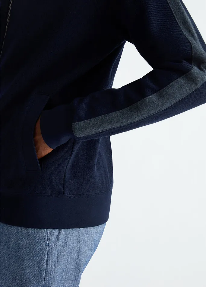 Men Liujo Sweaters Sweatshirt With Zip Dark Blue