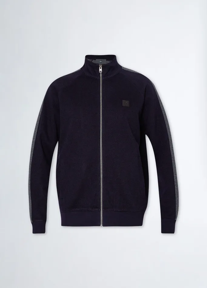 Men Liujo Sweaters Sweatshirt With Zip Dark Blue