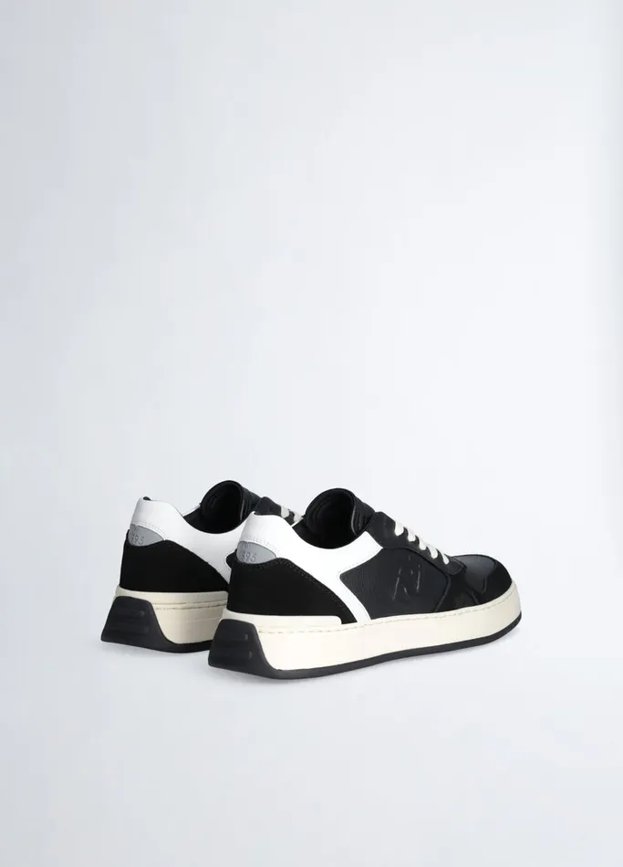 Men Liujo Trainers Leather Sneakers Black