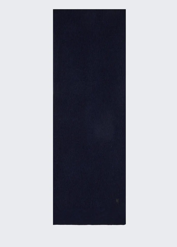 Men Liujo Wool Scarf Dark Blue