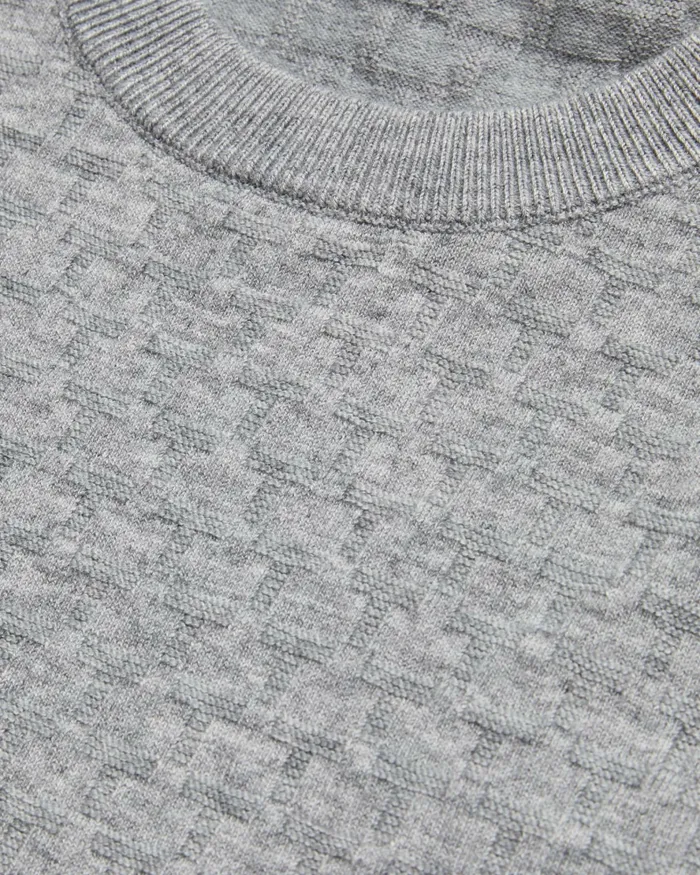 Men LOUNG 8211 Long Sleeve T Knit Jumper Greymarl Ted Baker Jumpers and Knitwear Men LOUNG 8211 Long Sleeve T Knit Jumper Greymarl Ted Baker Jumpers and Knitwear