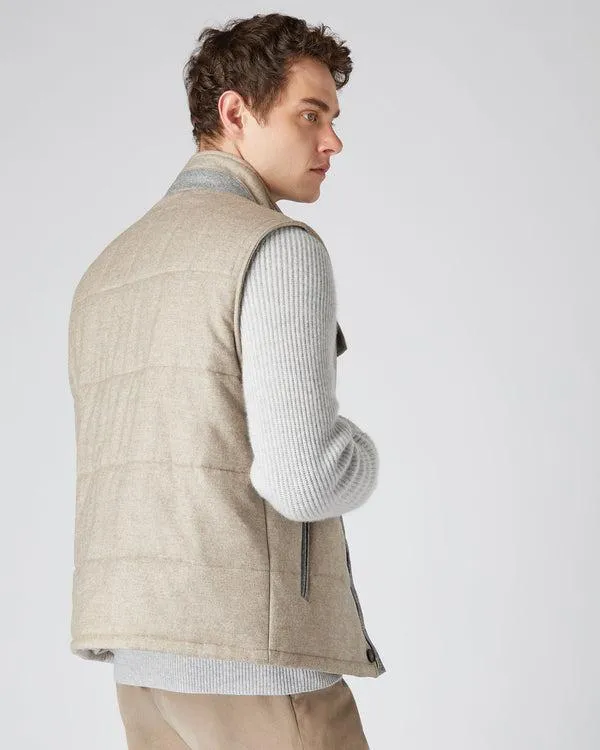 Men Men039s Rib Sleeve Woven JacketIn Light Brown Light Brown NPeal Coats and Jackets