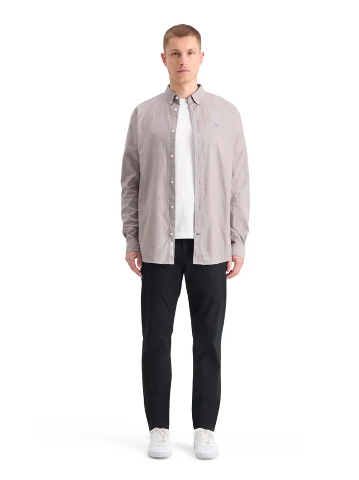 Men OXFORD SOLID Rich Mahogany Scotch and Soda Shirts