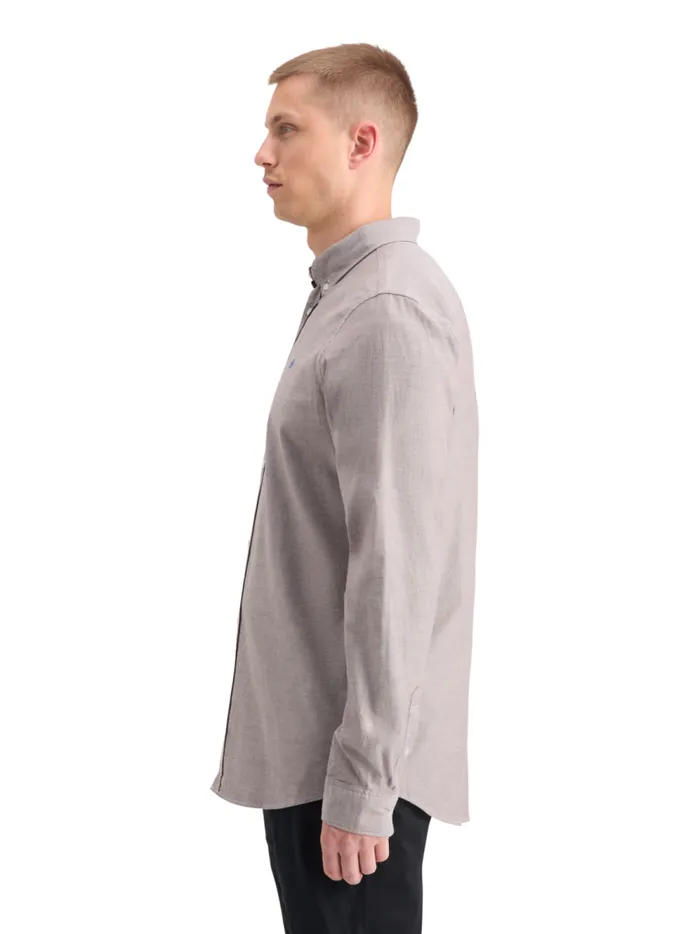Men OXFORD SOLID Rich Mahogany Scotch and Soda Shirts