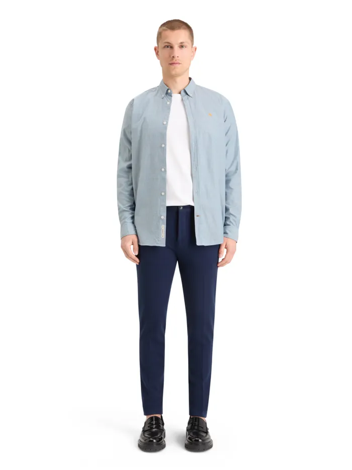 Men OXFORD SOLID Rich Mahogany Scotch and Soda Shirts